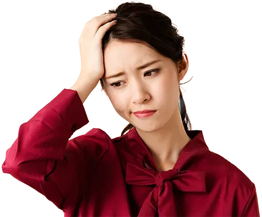 突発性難聴で悩む女性