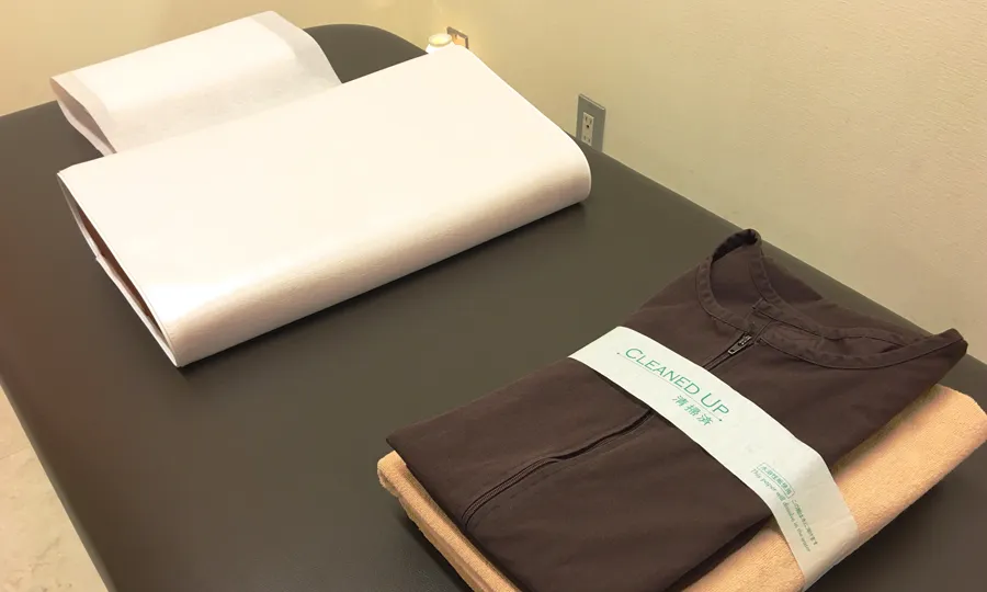 完全個室の治療ベッド