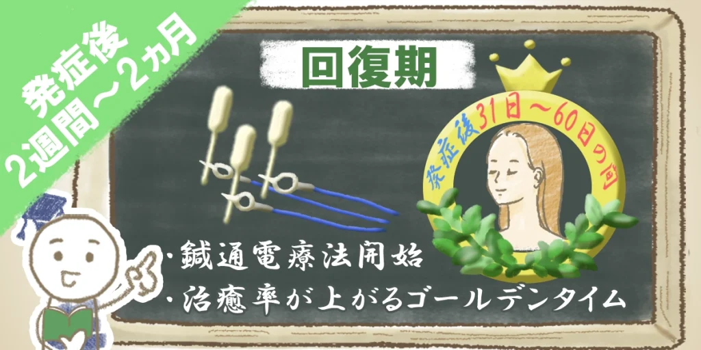 回復期|回復のゴールデン期間中に鍼通電療法を開始すると良い