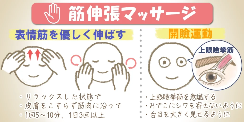 正しいリハビリ法の図解
