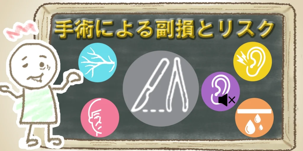 手術で起こり得る副損とリスクをイラストでご紹介